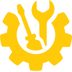 Yellow Gear Icon