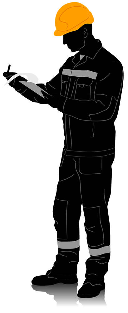 Silhouette Of Worker